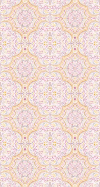 Ornaments Pattern Mural Pink Olive & Noah Behang Expresse INK7807