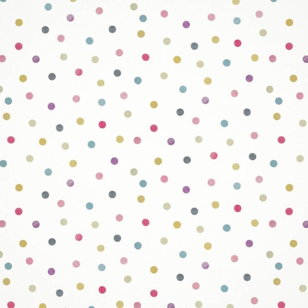 dots confetti wallpaper white and multicolored Book of little Treasures Harlequin HLTF112637