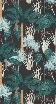 Palm Green Wallpaper Caselio - Young and free Texdecor YNF103376077