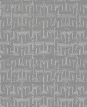 Siroc Eijffinger 55-376068 Labyrinth Muster mittel-grau Vliestapete