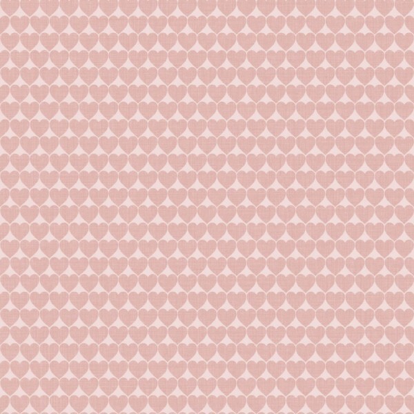Small heart pattern pink wallpaper Mondobaby Rasch Textil 113042