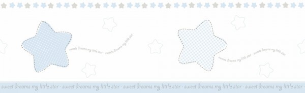 Borte Sterne Blau-Weiß Selbstklebend Lullaby