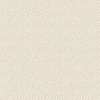 kleine Formen Blätter Tapete beige und weiß Mondobaby Rasch Textil 113026