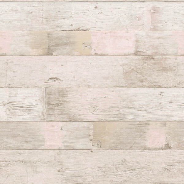 Wooden slats wallpaper gray and pink Friends & Coffee Essener 16671