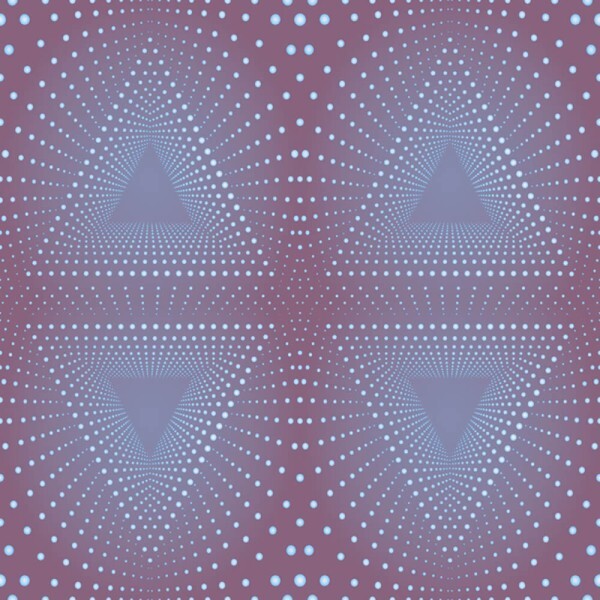 Non-woven wallpaper triangle dots purple blue Smita Good Vibes