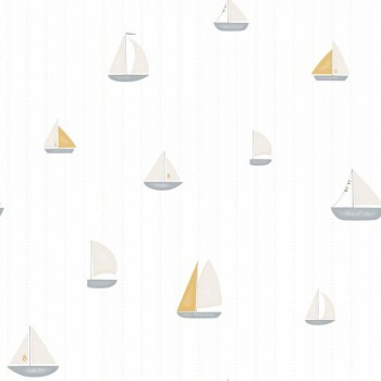 Wallpaper non-woven beige sailing boats Rose & Nino RONI85661222