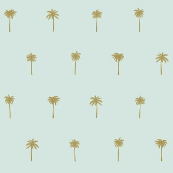 Palmenmuster Tapete hell grün Paradise 039159