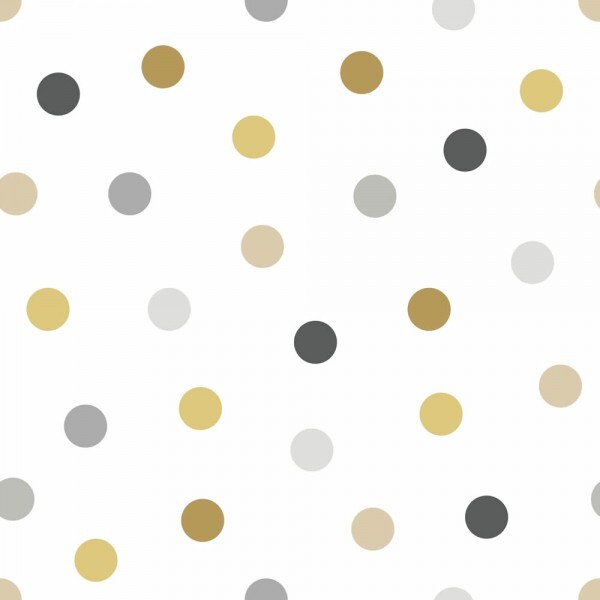 Wallpaper ocher dots