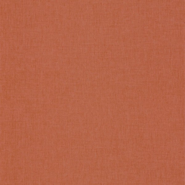 Uni wallpaper orange linen look Caselio Imagination IMG100604313