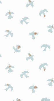 non-woven wallpaper peace doves birds white LGG104500678