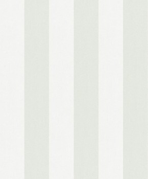 graphic wide stripes wallpaper light green and gray Kids Walls 82262