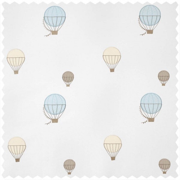 Decorative fabric balloons on the hill Hot air balloons cream MWS29936109