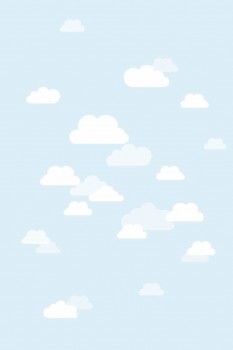 Wolken Hellblau Wandbild