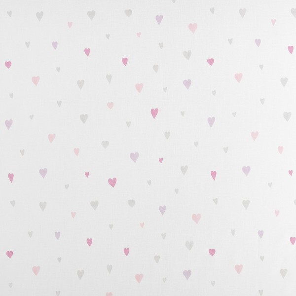 Voile heart pink-gray baby