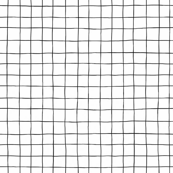 Mural black white grid pattern