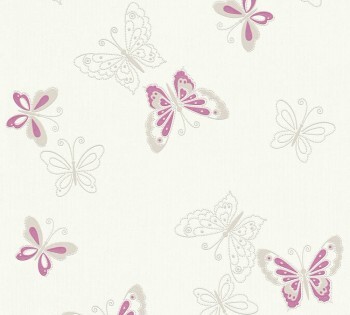 AS Creation Happy Spring 8-34765-1 Schmetterlinge pink Vlies-Tapete