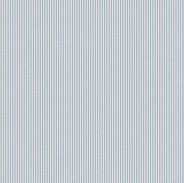 Streifen Vliestapete Blau-Weiß