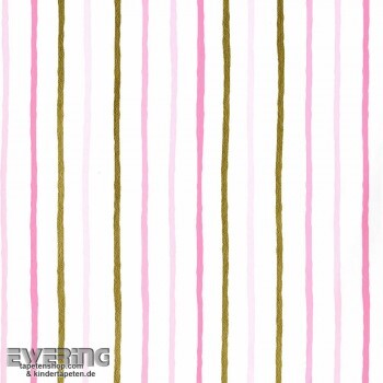 Rosa Streifen Papiertapete