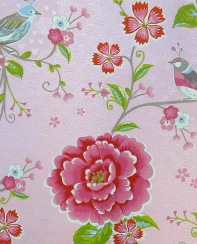 Wallpaper non-woven pink pink flowers Pip Studio 5 300160
