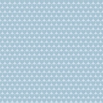 Blue wallpaper heart Mondobaby Rasch Textil 113041