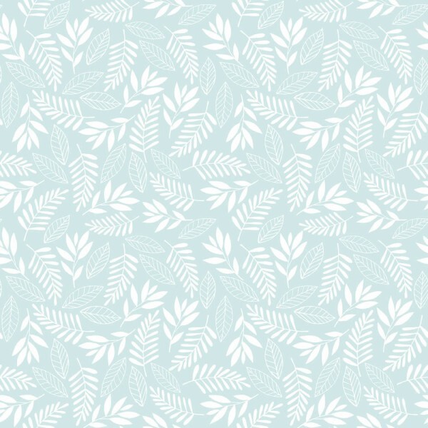 Turquoise non-woven wallpaper branch motifs Tiny Tots 2 Essener G78383