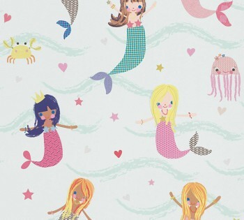Wallpaper Colourful mermaids