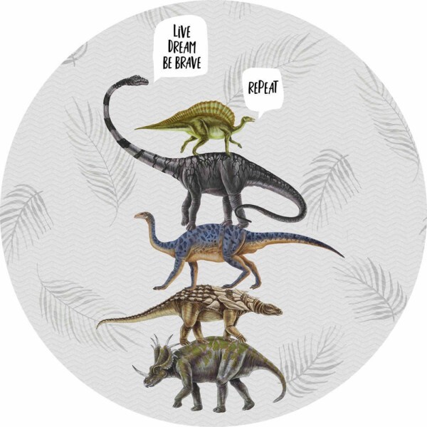 Dinosaurier Wandbild 150 cm Grau Sofie & Junar INK7671