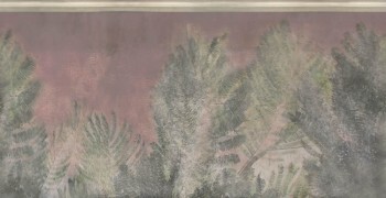 Palmen-Blätter Wandbild Grün Beige 62-ODED190910 Tenue de Ville ODE