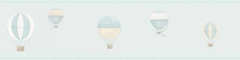 border dotted lines hot air balloons light blue MLW29786210