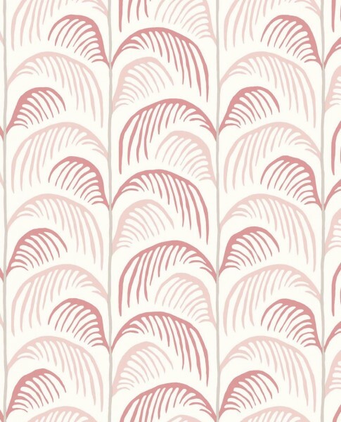 wallpaper pink red palms vintage