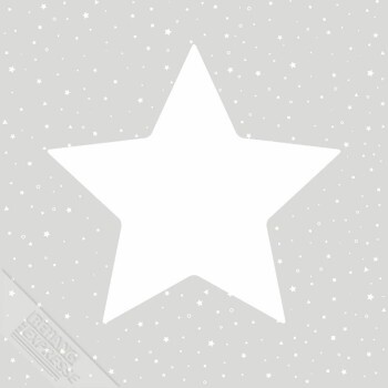 Große Sterne Vliestapete Hell-Grau Puck & Rose 27104