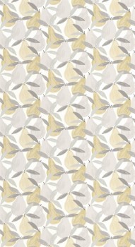 white gray non-woven wallpaper colorful pears Casadeco - Once upon a time OUAT88359155