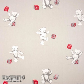 Sand-Grey Teddy Bear Decoration Fabric