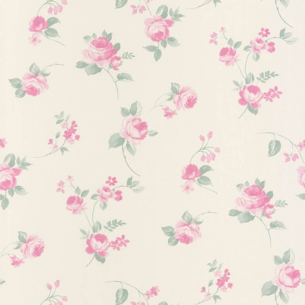 Vlies Tapete Creme Pink Blumen Caselio Ashley Texdecor Marken Kindertapeten De