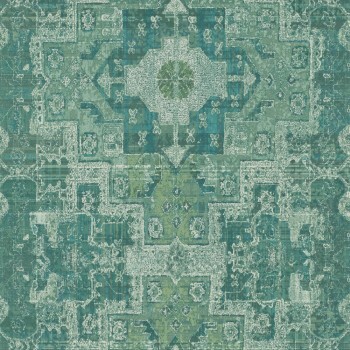 23-148659 Boho Chic Rasch Textil Tapete jadegrün Grafikmuster