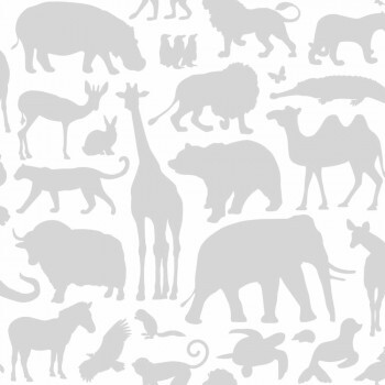 Wallpaper grey animal motifs