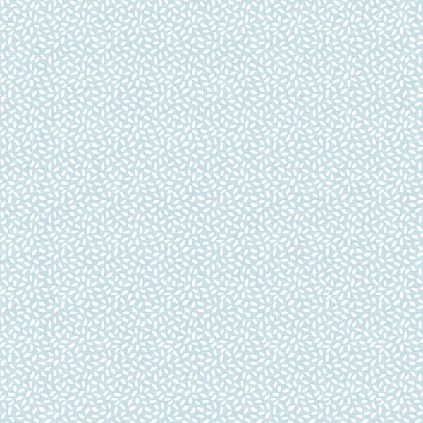 leaf shape small leaves wallpaper light blue and white Mondobaby Rasch Textil 113027