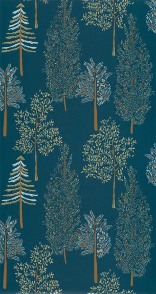 Forest Blue Wallpaper Caselio - La Foret Texdecor FRT102956614