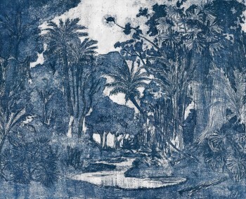 Blau Wandbild Natur Dschungel 62-ODED191415 Tenue de Ville ODE