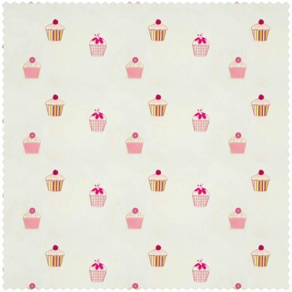 Cupcakes Muffins Stoff rosa beige Book of little Treasures HLTF133572