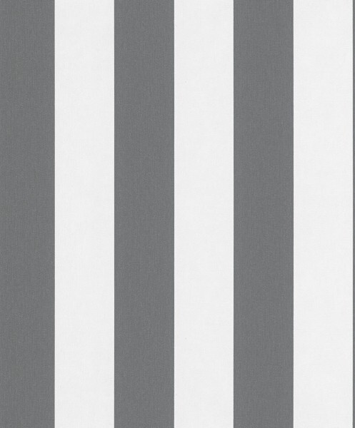 stripe graphic wallpaper black and white Kids Walls Marburg 82259