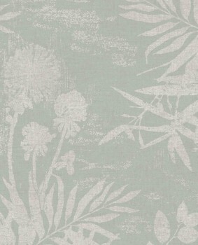 Eijffinger Lino 55-379032 Vliestapete Blumenmuster Mintgrün