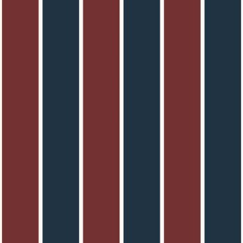 Breite Streifenmustertapete rot-blau Stripes 015018