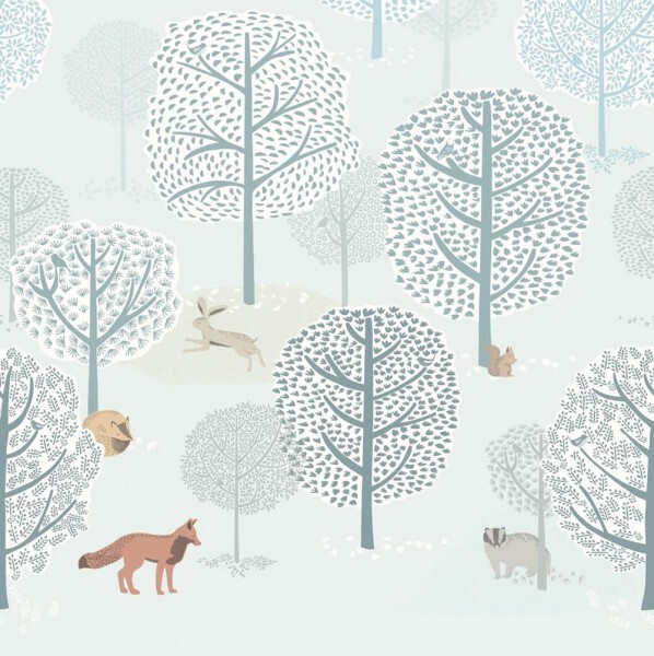 Wan picture forest mint green animals