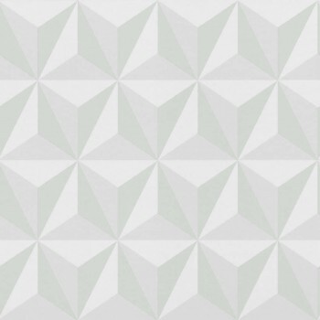 Grau Mint Grafisches Muster Vliestapete