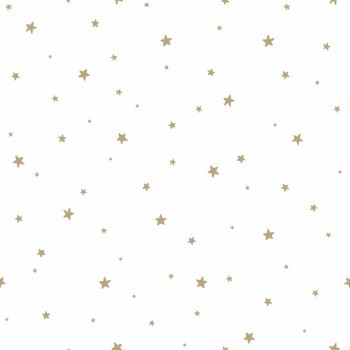 Nachthimmel Sterne Tapeten weiß und gold Woodland Rasch Textil 039259