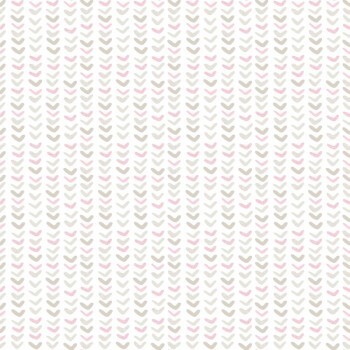 Grau und rosa Tapete kleines grafisches Muster Mondobaby Rasch Textil 213008