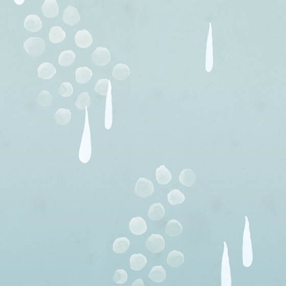 Wandbild Wasser Blass-Blau