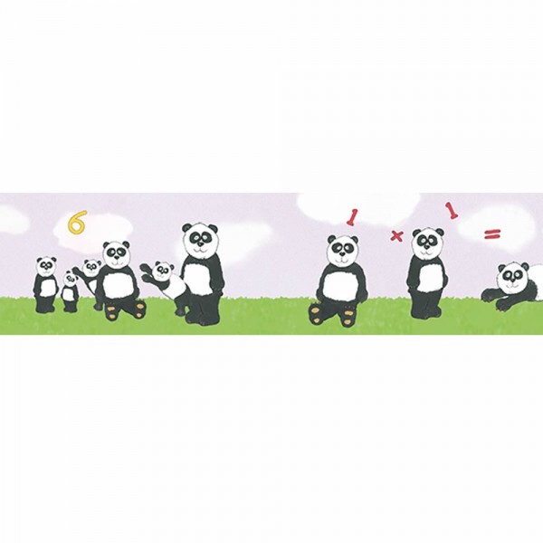Rechenhilfe Borte Panda Lila Grün