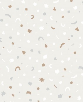 wallpaper beige forms pattern children